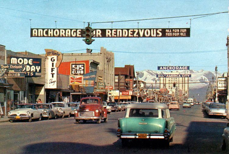 anchorage downtown 1950