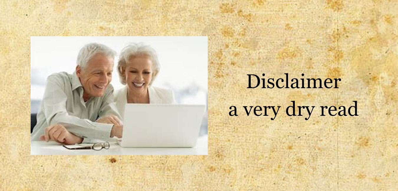 Couple looking at a laptop. disclaimer