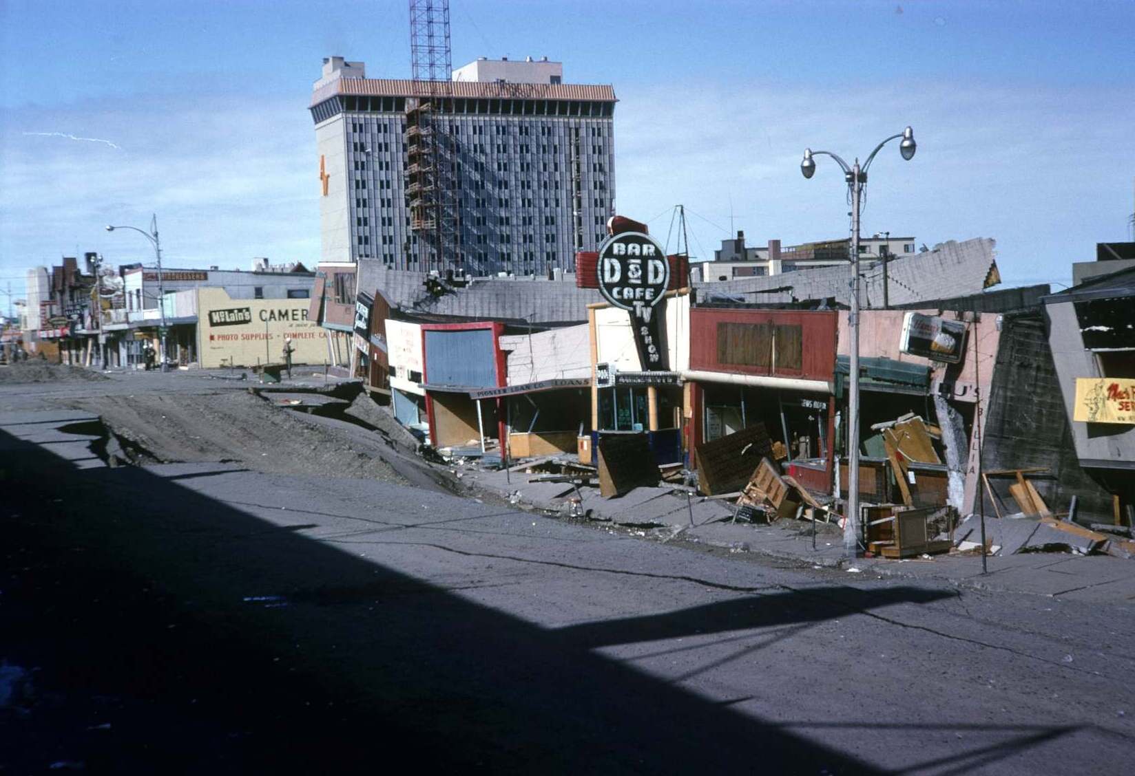Look at these 1964 Alaska Earthquake Pictures. Images of destruction in Anchorage, from the powerful 9.2 quake.