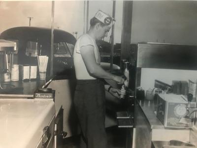 Mr. Brown in the A&W Drive-In