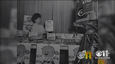 Norma doing a live commercial