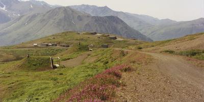 Looking down at missile launch area