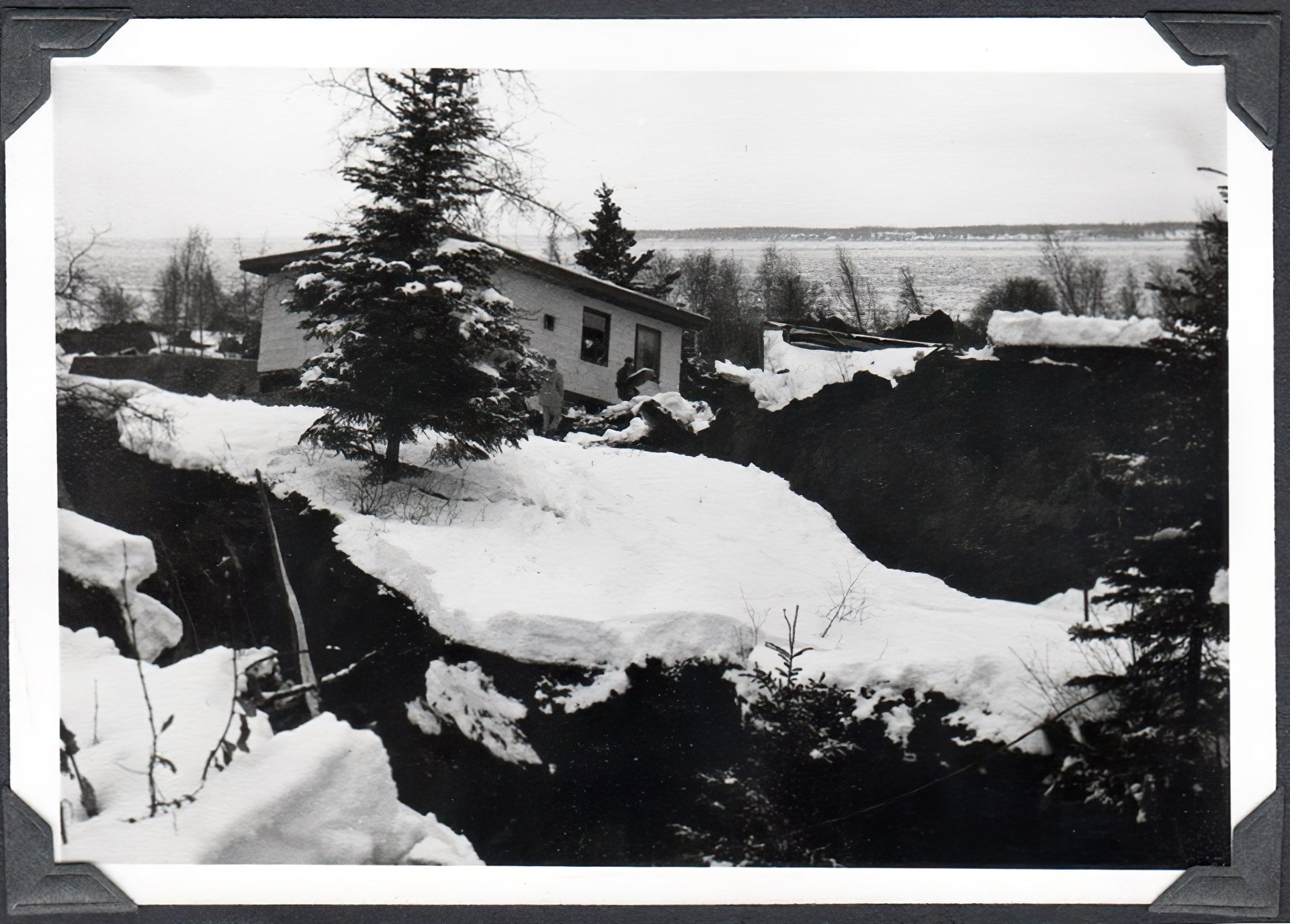 house in a destroyed subdivision