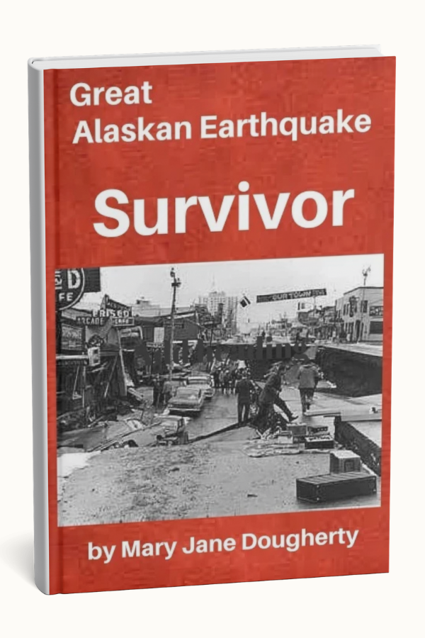 The true story of a young teenage girl who was in the JC Penney building in downtown Anchorage, Akaska when the 1964 earthquake struck. great alaskan earthquake survivor