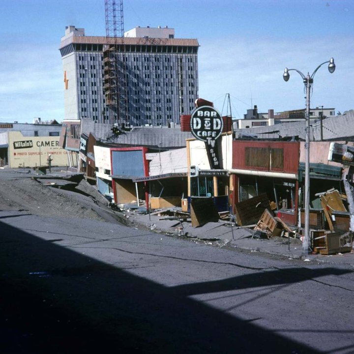 Look at these 1964 Alaska Earthquake Pictures. Images of destruction in Anchorage, from the powerful 9.2 quake.