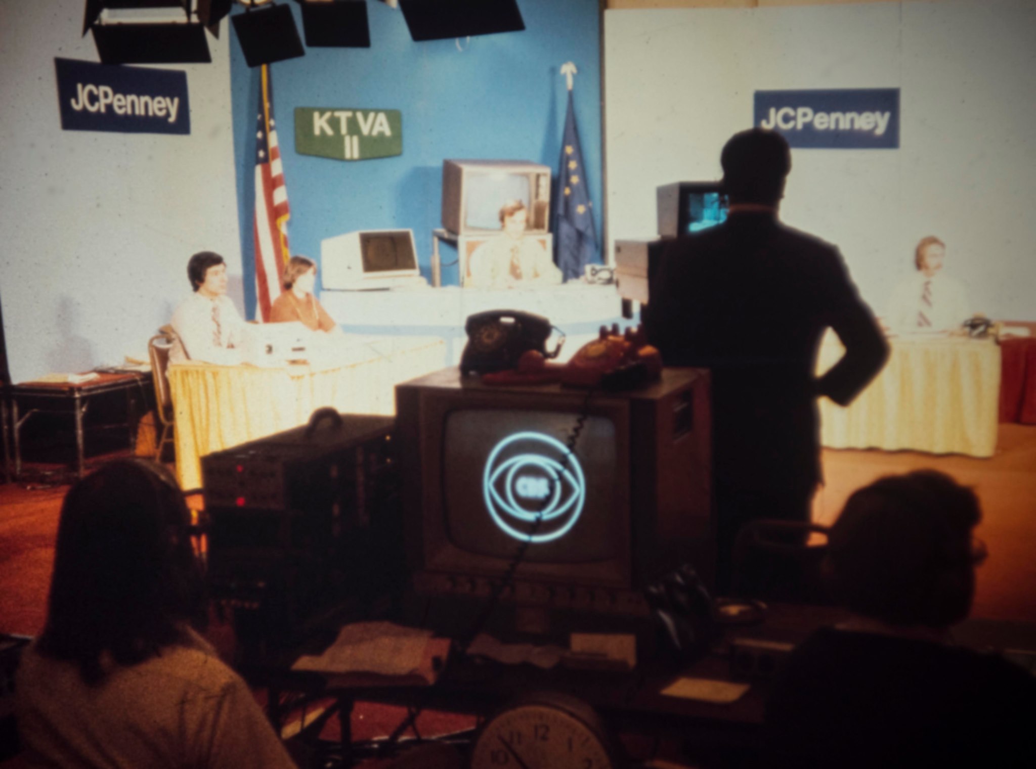 KTVA channel 11 election live coverage, Captain Cook Hotel in Anchorage, Alaska. KTVA 1976 election coverage