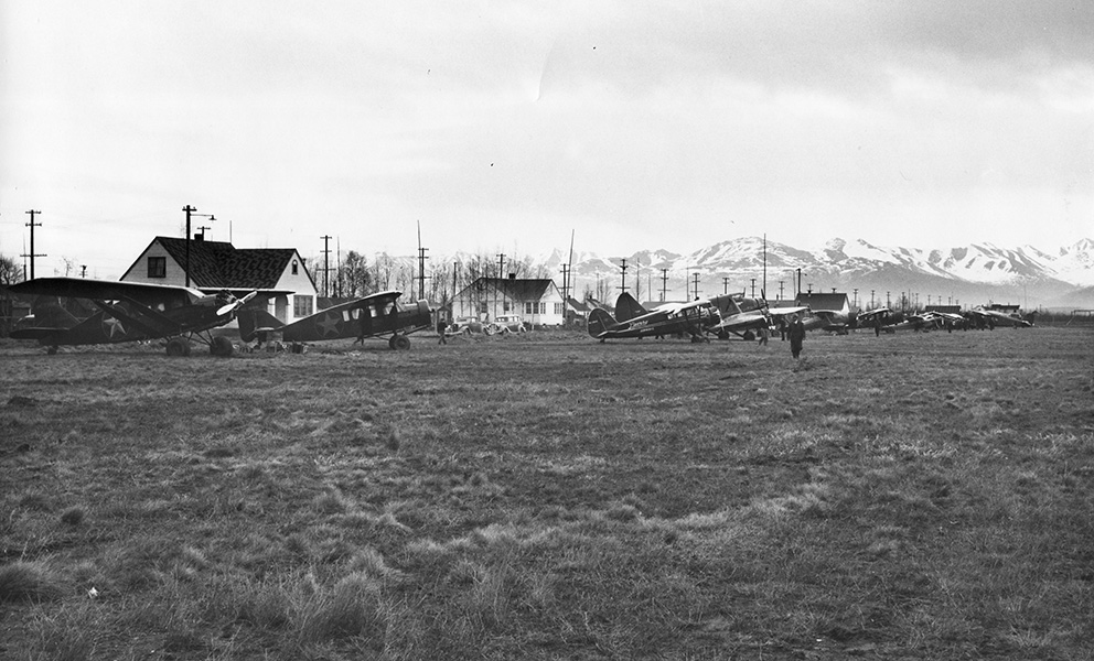 airfield and fire break 1924